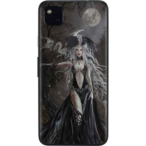 Gothic Princess with Silver Dragon by Nene Thomas Google Pixel 4a Skin